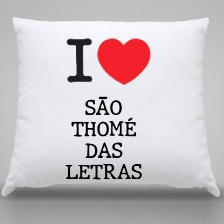 Almofada Sao thome das letras