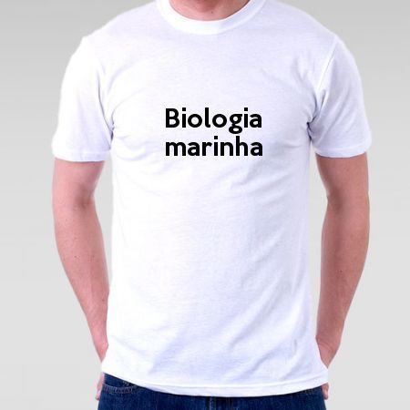 Camiseta Biologia Marinha