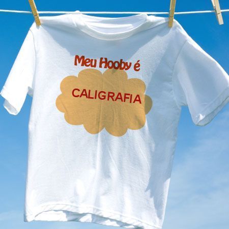 Camiseta Caligrafia