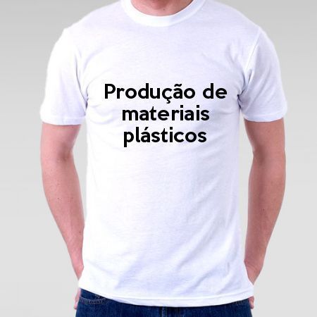 Camiseta Produção De Materiais Plásticos