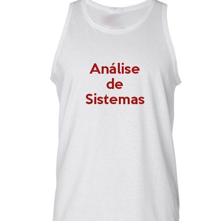 Camiseta Regata Análise De Sistemas