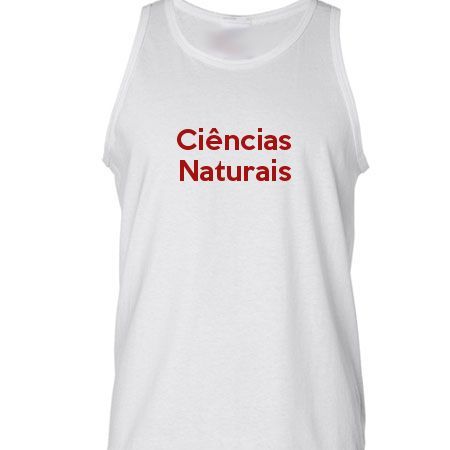 Camiseta Regata Ciências Naturais