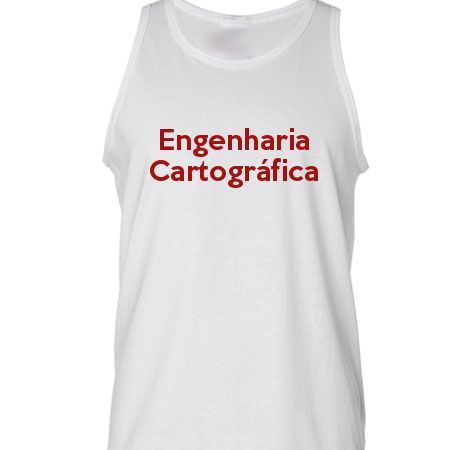 Camiseta Regata Engenharia Cartográfica