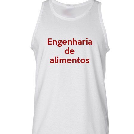 Camiseta Regata Engenharia De Alimentos