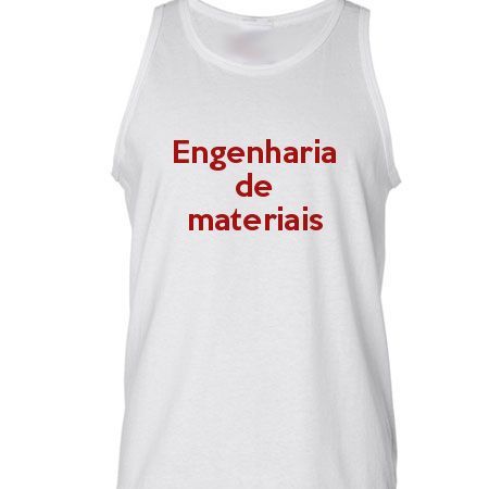 Camiseta Regata Engenharia De Materiais