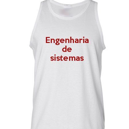 Camiseta Regata Engenharia De Sistemas