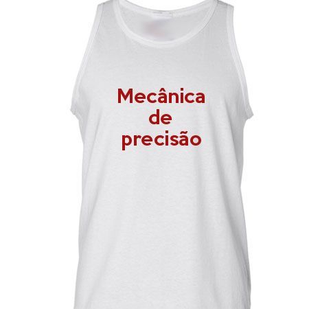 Camiseta Regata Mecânica De Precisão