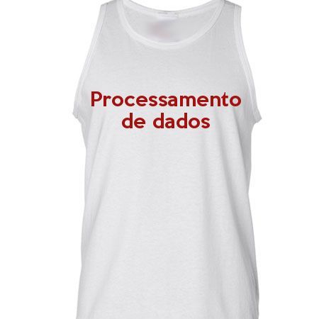 Camiseta Regata Processamento De Dados