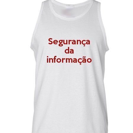 Camiseta Regata Segurança Da Informação